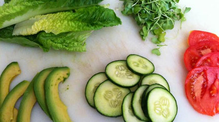 Raw Bread: Raw Salad Sandwich with Avocado and Salad