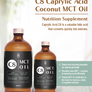 Caprylic Acid (C8) Coconut MCT Oil - Brain Power