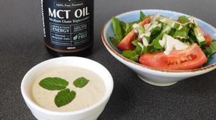 Tahini Mint and MCT Oil Salad Dressing