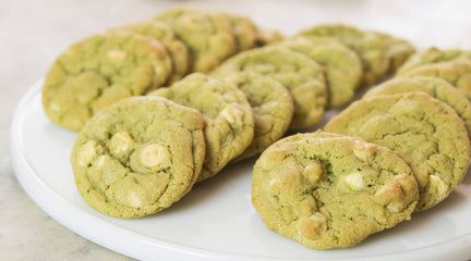 Matcha and Pistachio Cookies