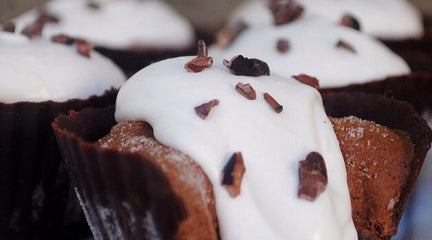 Raw Nut Free Chocolate Cups with Chocolate Mousse and Coconut Cream