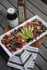 Chickpea and Kale Salad with Coconut Cider Vinegar Dressing