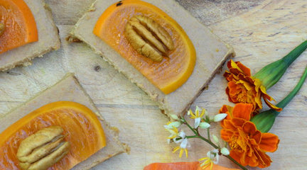 iant Raw Persimmon and Turmeric Cheesecake