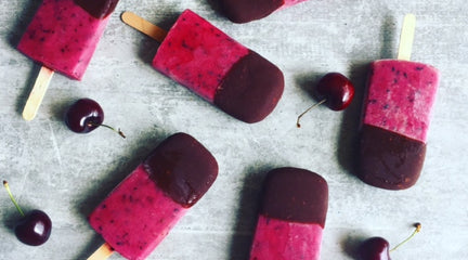 Cherry Berry Chocolate Ice Blocks