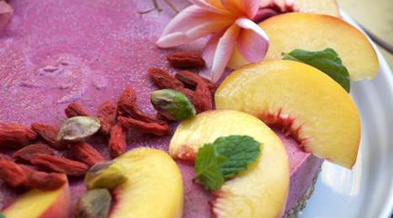 Raw Dragonfruit, Lime and Coconut Cake