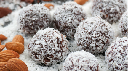 Healthy Coconut Lamington Balls